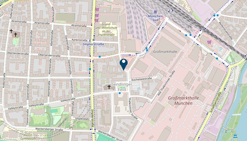 Karte: Büro Gotzinger Straße 54, München-Sendling